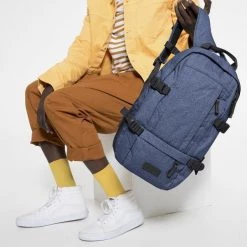 Sacs à Dos Urbain EASTPAK FLOID CS RIP HOT DENIM 21 Bleu -Sacs de voyage Soldes Boutique 9 91307 floid cs rip hot denim ek000201 k95 05