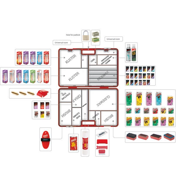 Outillage Fart SWIX MALLETTE FARTAGE FOND NEW 23 Rouge 3 Outillage Fart SWIX MALLETTE FARTAGE FOND NEW 23 Rouge – Image 3